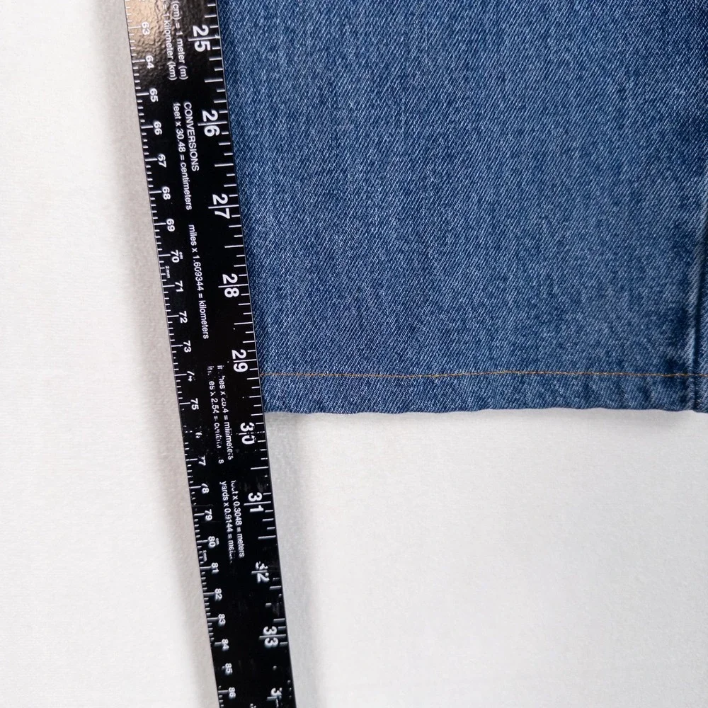 Levi's Mens 550 Relaxed Fit Jeans 32x32 Blue Denim Classic Straight Leg Hemmed